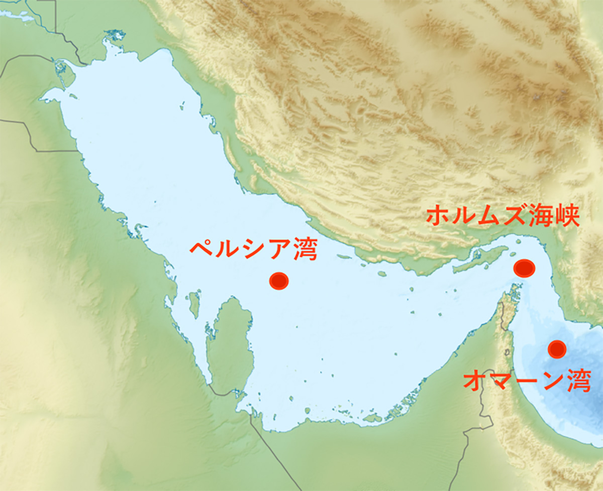 図）ホルムズ海峡