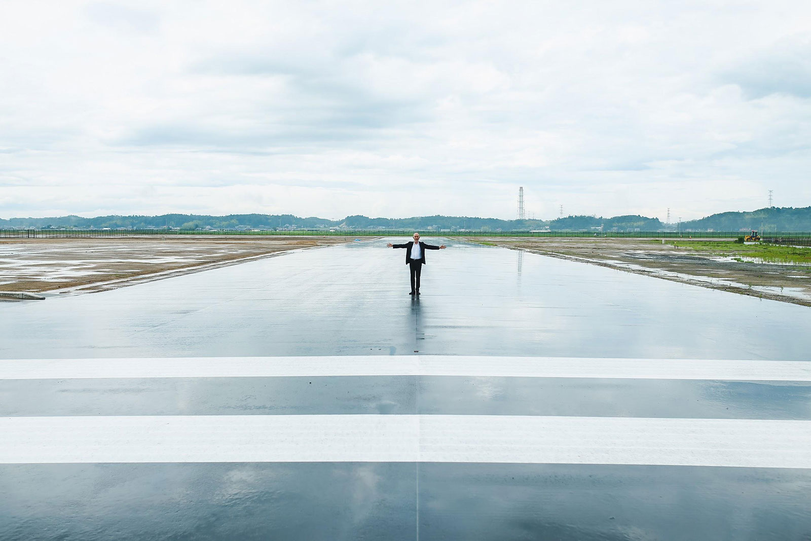 写真）　無人飛行機の滑走路