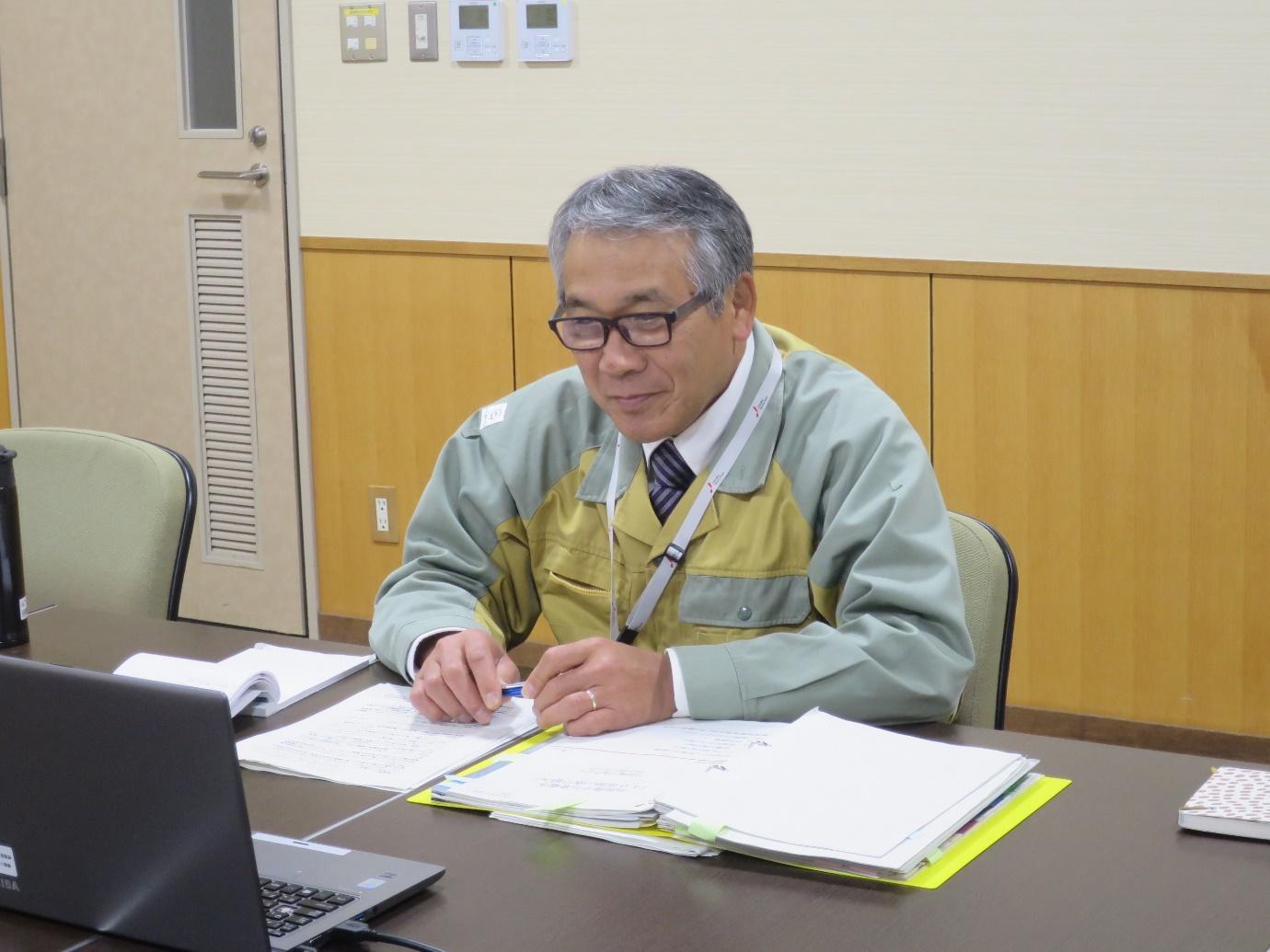 写真）中部電力株式会社 浜岡原子力総合事務所 浜岡地域事務所 総括・広報グループ　専門部長 榊原浩之氏