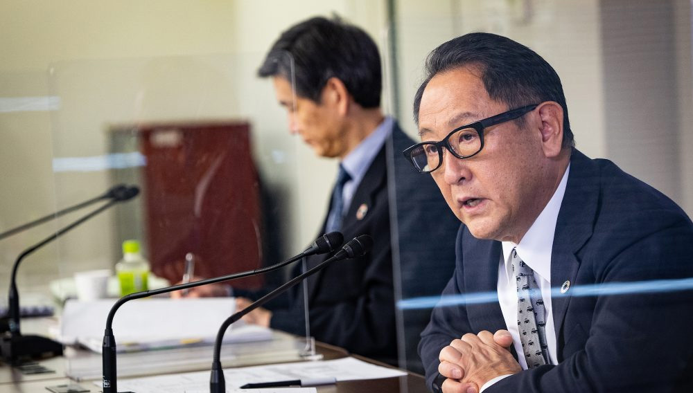 写真）日本自動車工業会　豊田章男会長 2021年3月11日