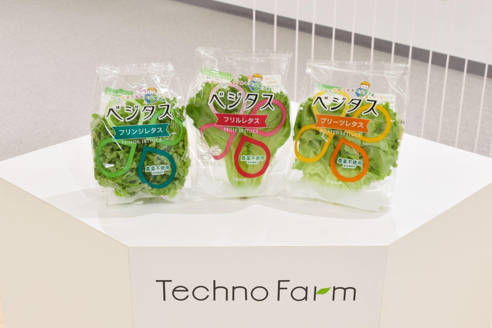 写真）株式会社スプレッドの植物工場野菜ブランド『ベジタス』