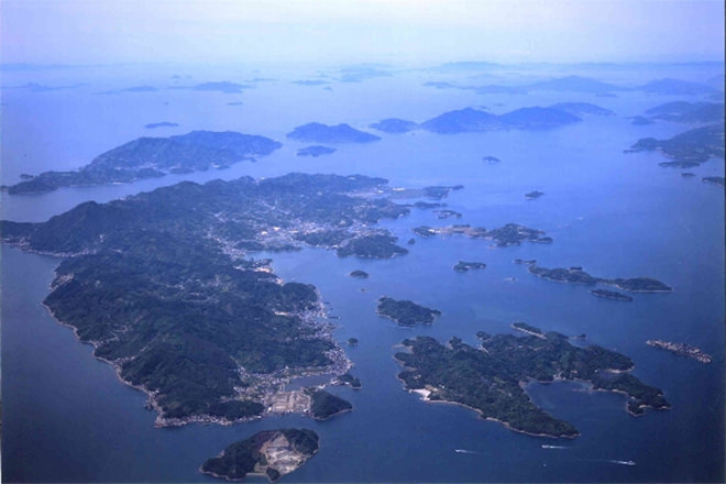 写真）上空より臨む大崎上島