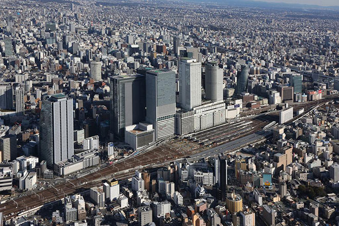 写真） 名古屋駅空撮（2018年1月）