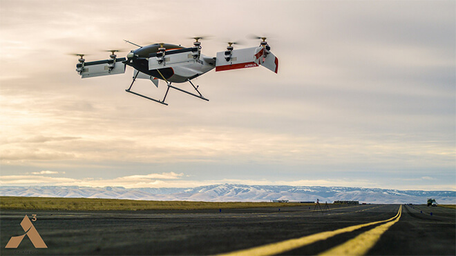 写真）Airbus社のVTOL　Vahana